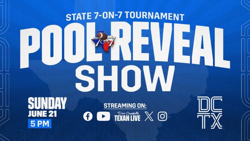 State 7-on-7 Exclusive Pool Reveal Show Sunday June 21st 2026 5:00 p.m. (Free Event)