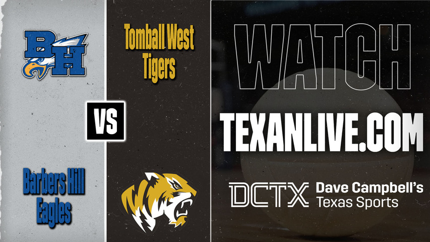 Barbers Hill vs Tomball West – 7:00 PM – 08/25/2026 – Volleyball – Live from Tomball West High School