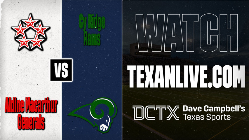 Aldine MacArthur vs Cy Ridge – 7:00 PM – 08/28/2026 – Football – Live from Pridgeon Stadium