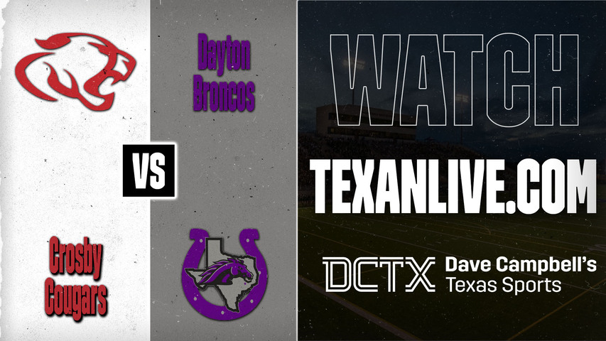 Crosby vs Dayton – 7:00 PM – 08/28/2026 – Football – Live from Bronco Stadium