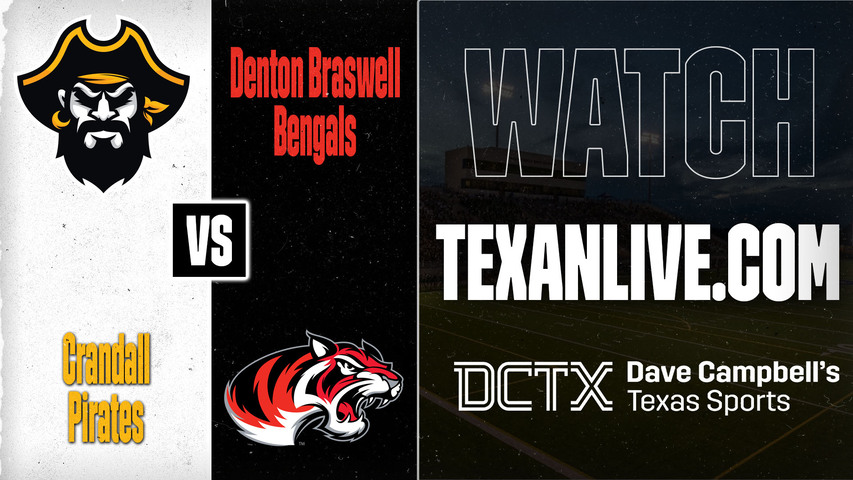 Crandall vs Denton Braswell – 7:00 PM – 08/28/2026 – Football – Live from Carrico Athletic Complex