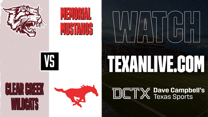 Clear Creek vs Spring Branch Memorial – 6:30 PM – 09/03/2026 – Football – Live from Tully Stadium
