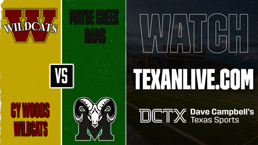 Cy Woods vs Mayde Creek – 6:30 PM – 09/04/2026 – Football – Live from Legacy Stadium