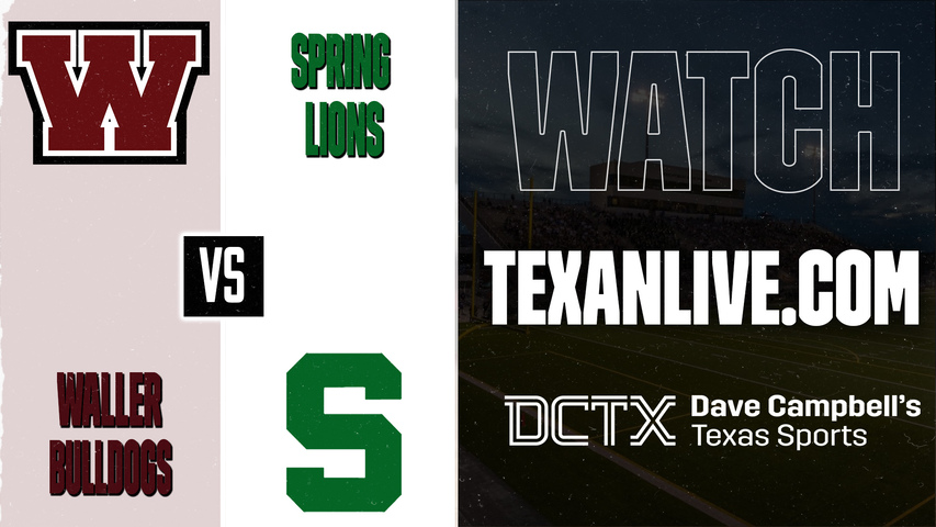 Waller vs Spring – 7:00 PM – 09/04/2026 – Football – Live from Planet Ford Stadium