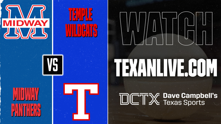 Midway vs Temple – 5:30 PM – 09/08/2026 – Volleyball – Live from Temple High School