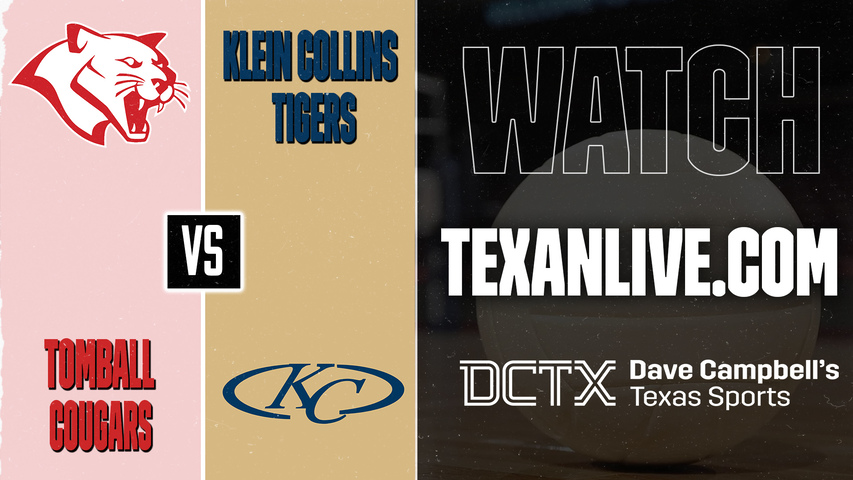 Tomball vs Klein Collins – 5:30 PM – 09/08/2026 – Volleyball – Live from Klein Collins High School