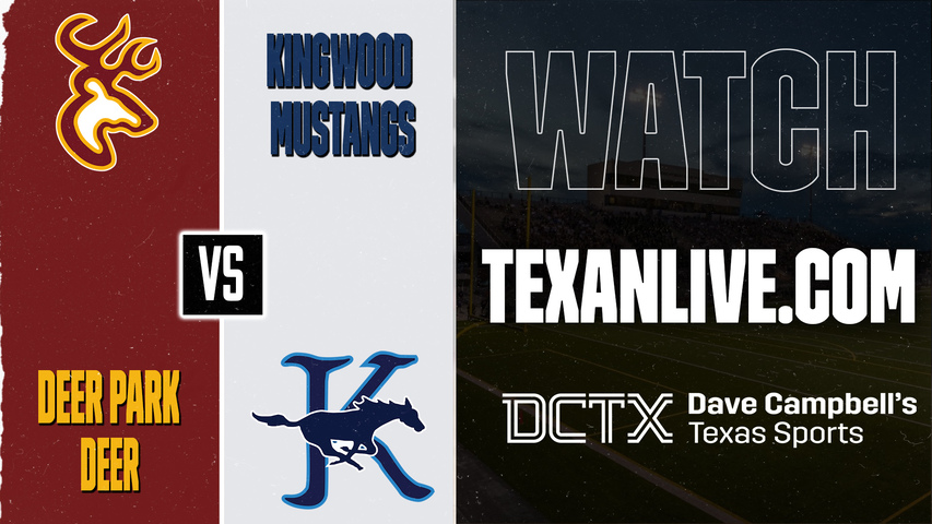 Deer Park vs Kingwood – 7:00 PM – 09/10/2026 – Football – Live from Turner Stadium