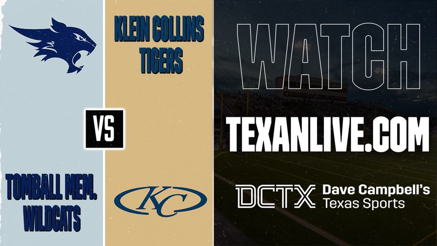 Tomball Memorial vs Klein Collins – 7:00 PM – 09/10/2026 – Football – Live from Klein Memorial Stadium