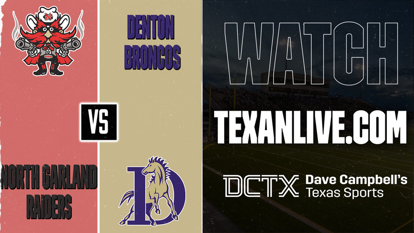North Garland vs Denton – 7:00 PM – 09/11/2026 – Football – Live from Williams Stadium