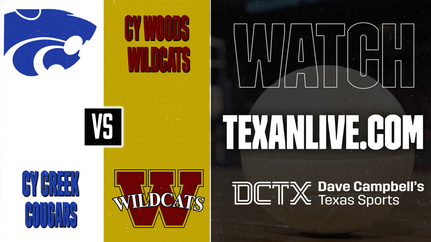 Cy Creek vs Cy Woods – 5:30 PM – 09/15/2026 – Volleyball – Live from Cy Woods High School