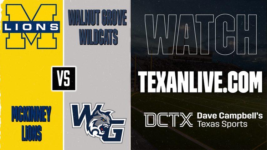McKinney vs Prosper Walnut Grove – 7:00 PM – 09/18/2026 – Football – Live from Children's Health Stadium