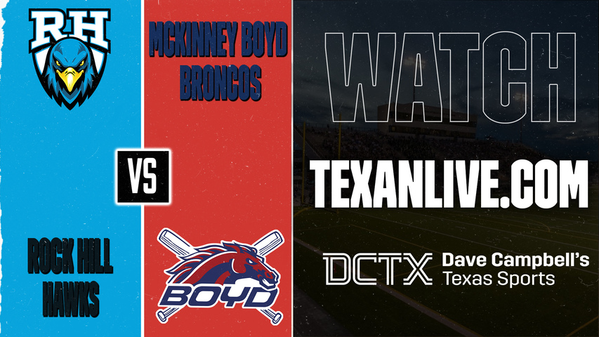 Prosper Rock Hill vs McKinney Boyd – 7:00 PM – 09/18/2026 – Football – Live from Mckinney ISD Stadium