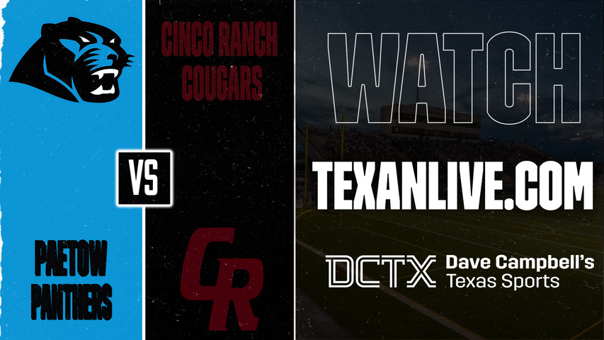 Paetow vs Cinco Ranch – 6:30 PM – 09/19/2026 – Football – Live from Legacy Stadium