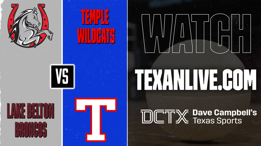 Lake Belton vs Temple – 6:00 PM – 09/22/2026 – Volleyball – Live from Temple High School