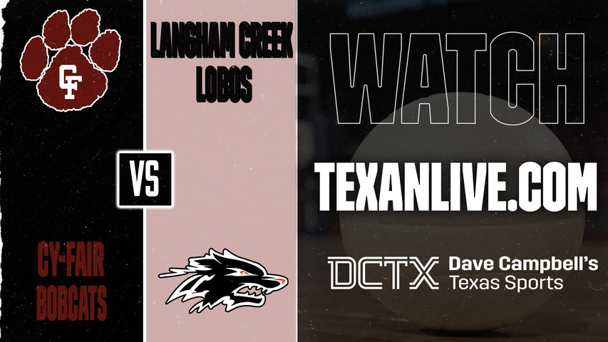 Cy-Fair vs Langham Creek – 5:30 PM – 09/22/2026 – Volleyball – Live from Langham Creek High School