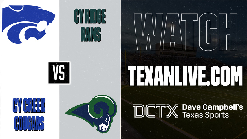 Cy Creek vs Cy Ridge – 7:00 PM – 09/25/2026 – Football – Live from Pridgeon Stadium