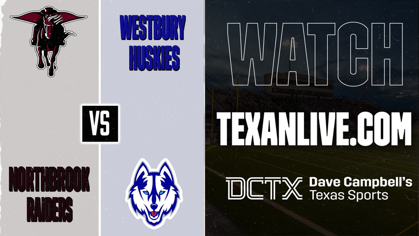 Northbrook vs Westbury – 6:00 PM – 09/26/2026 – Football – Live from Butler Stadium