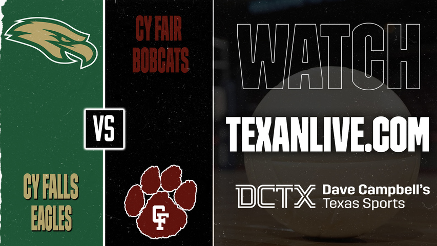 Cy Falls vs Cy Fair – 4:30 PM – 09/29/2026 – Volleyball – Live from Cy Fair High School