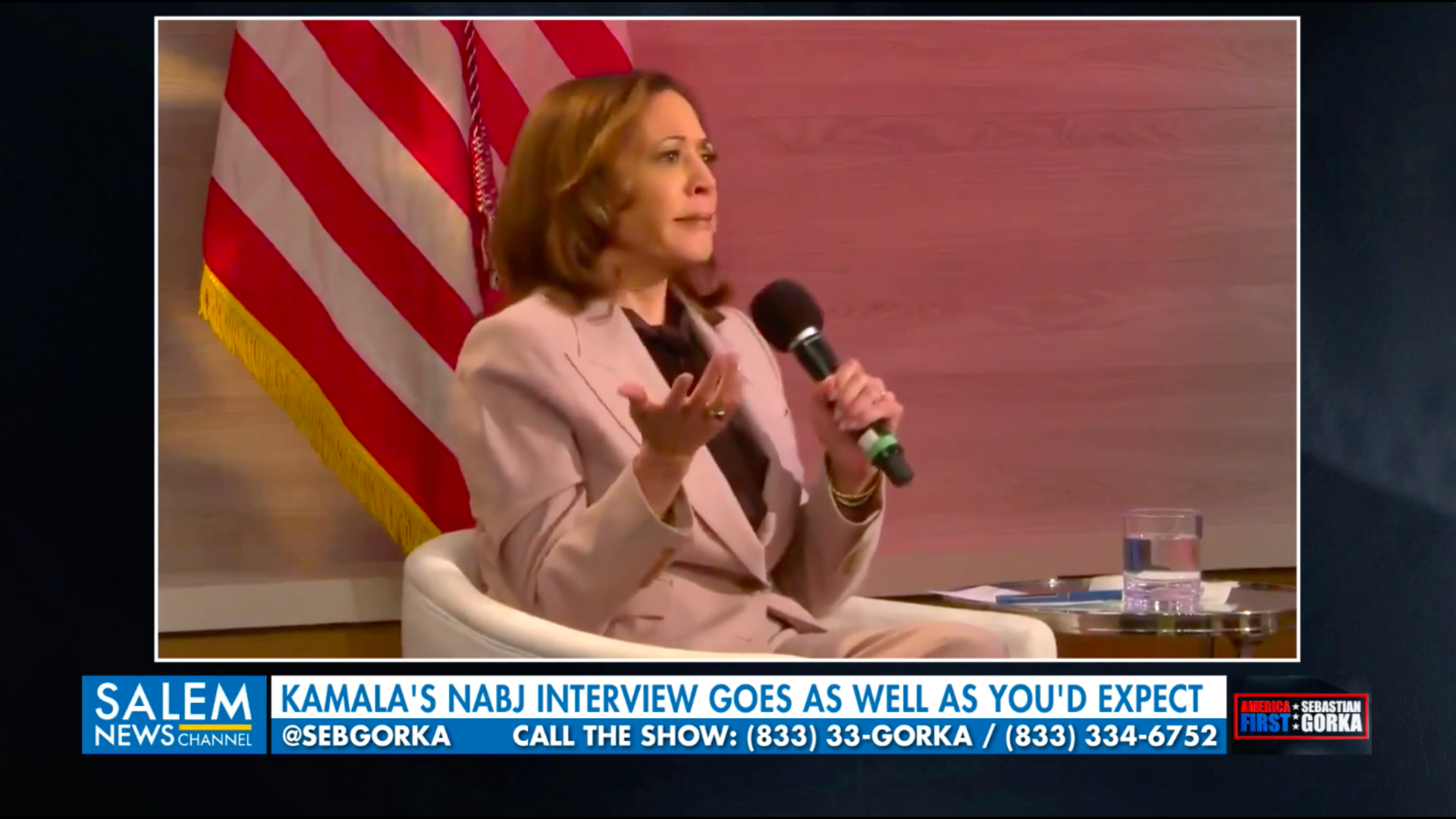 When Kamala doesn't have a script. Sebastian Gorka on AMERICA First