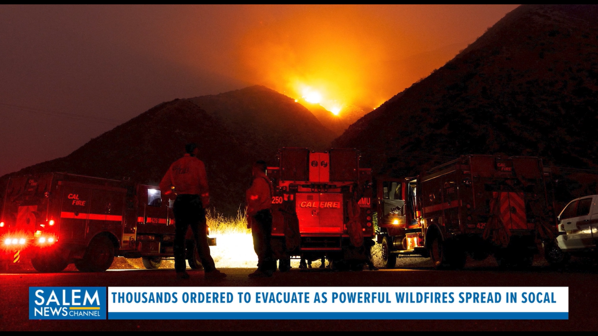 Thousands Ordered To Evacuate As Powerful Wildfires Spread In SoCal