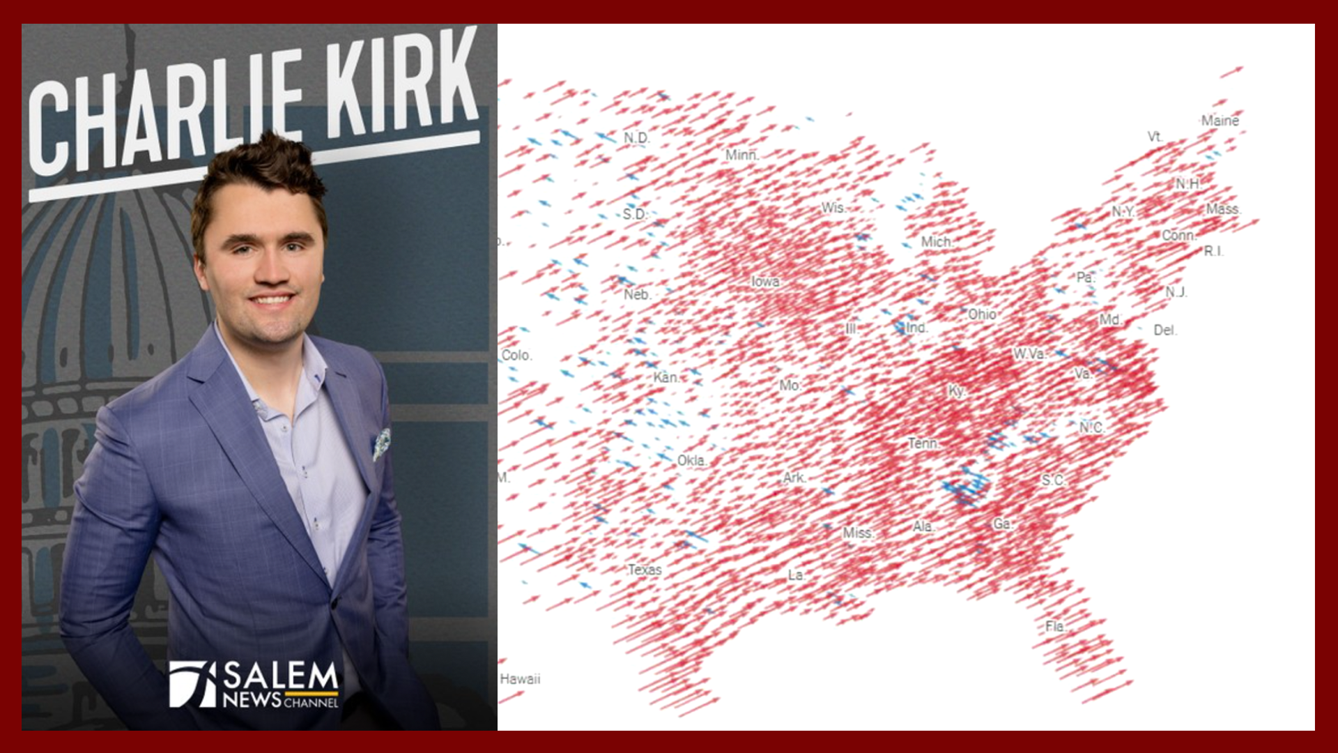 Charlie Kirk exposes a NY Times map edit