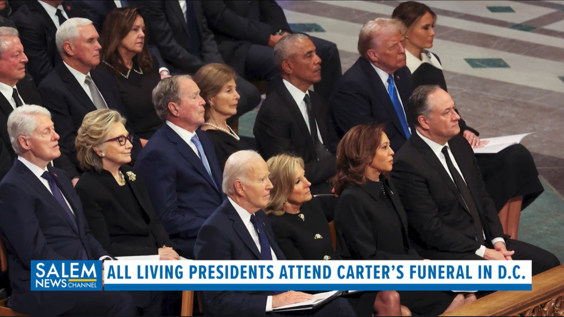 All Living Presidents Attend Carter's Funeral In D.C.