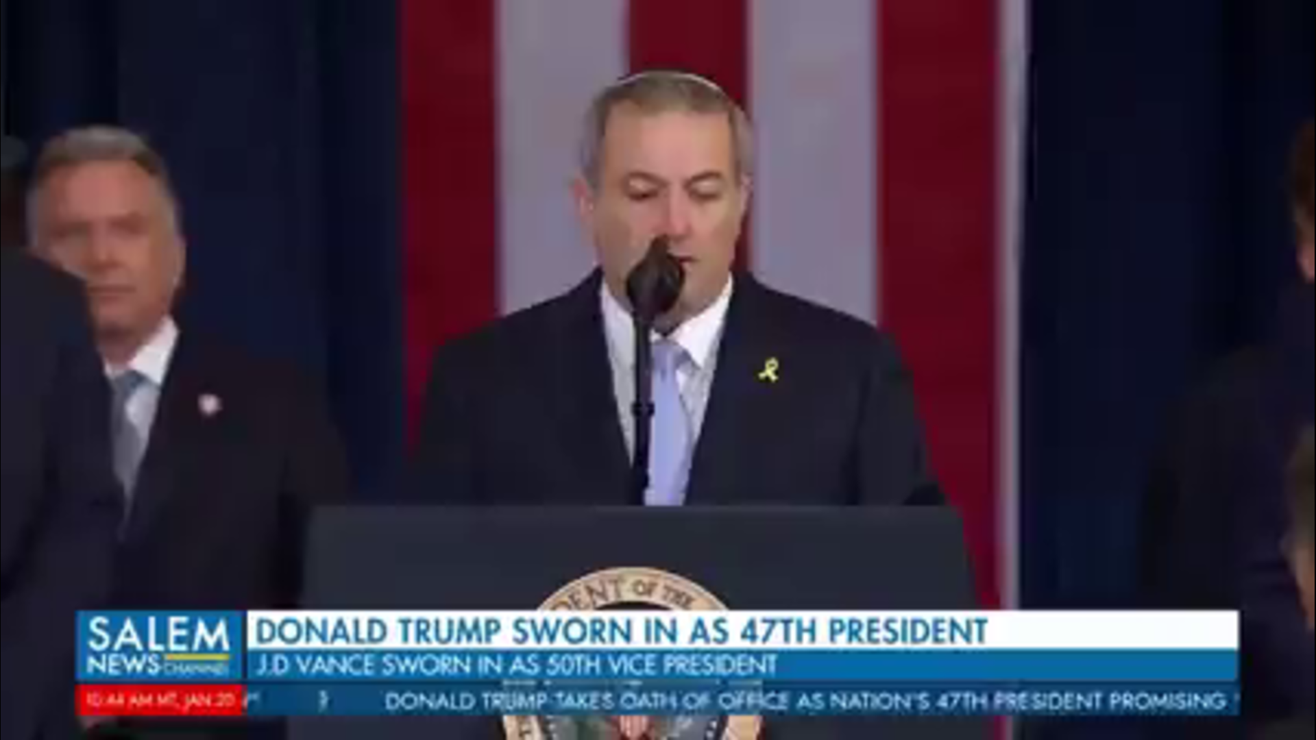 Jewish Rabbi Ari Berman Prays At Trump's Inauguration