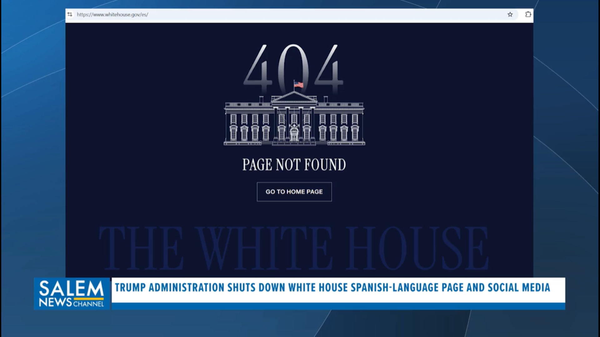 Trump shuts down White House Spanish-language page, social media