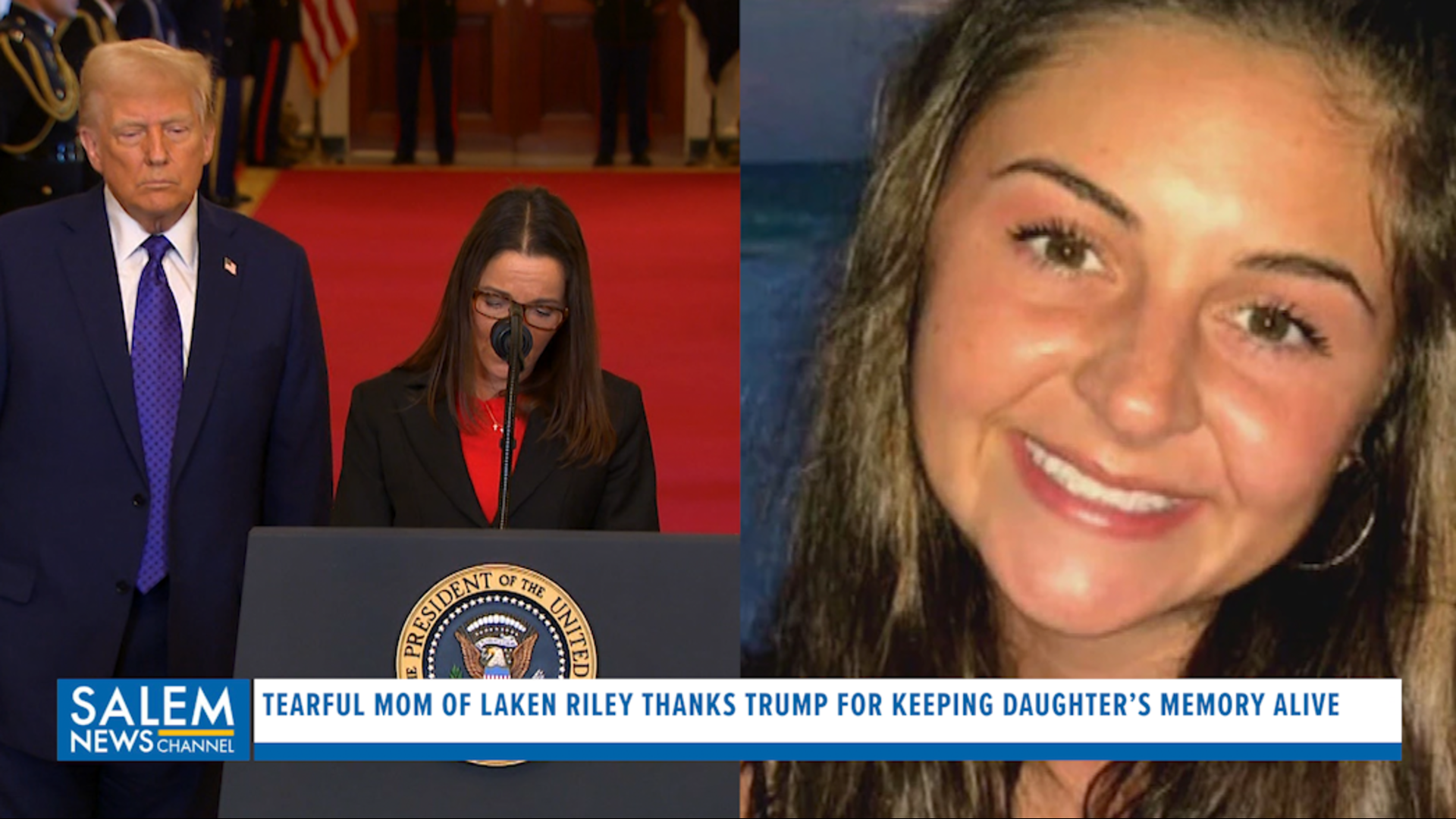 Laken Riley's mom tearfully thanks Trump for keeping daughter’s memory alive