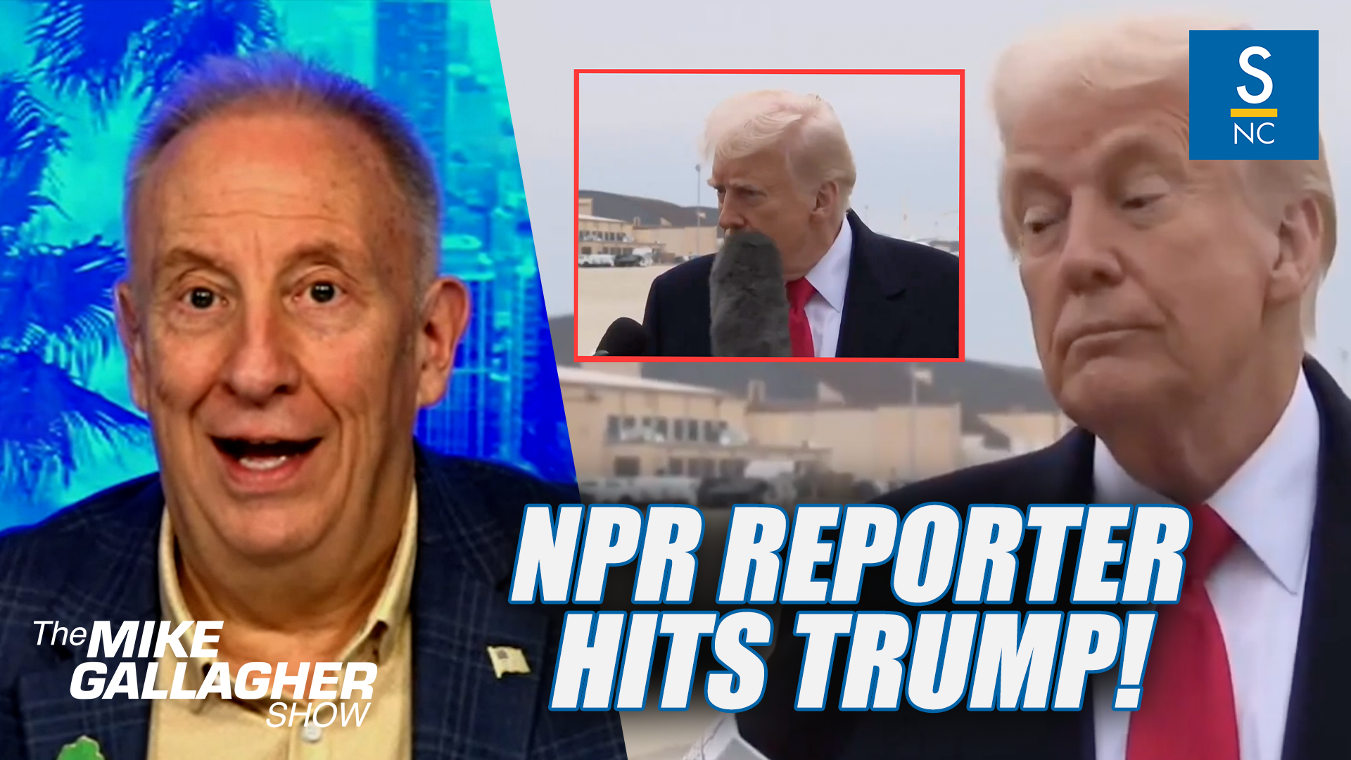 NPR Reporter Hits Trump With Microphone