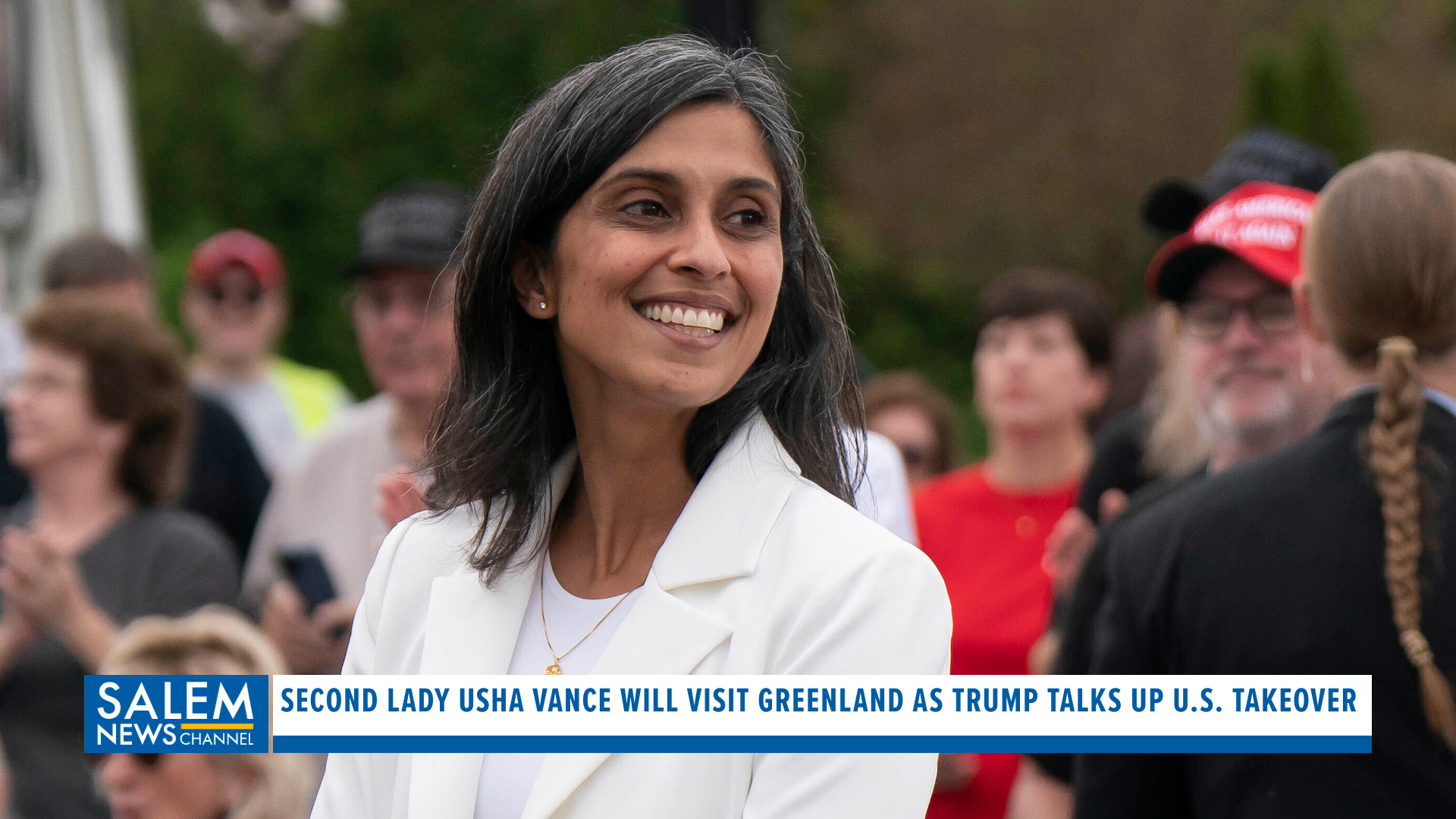 Second Lady Usha Vance will visit Greenland as Trump talks takeover