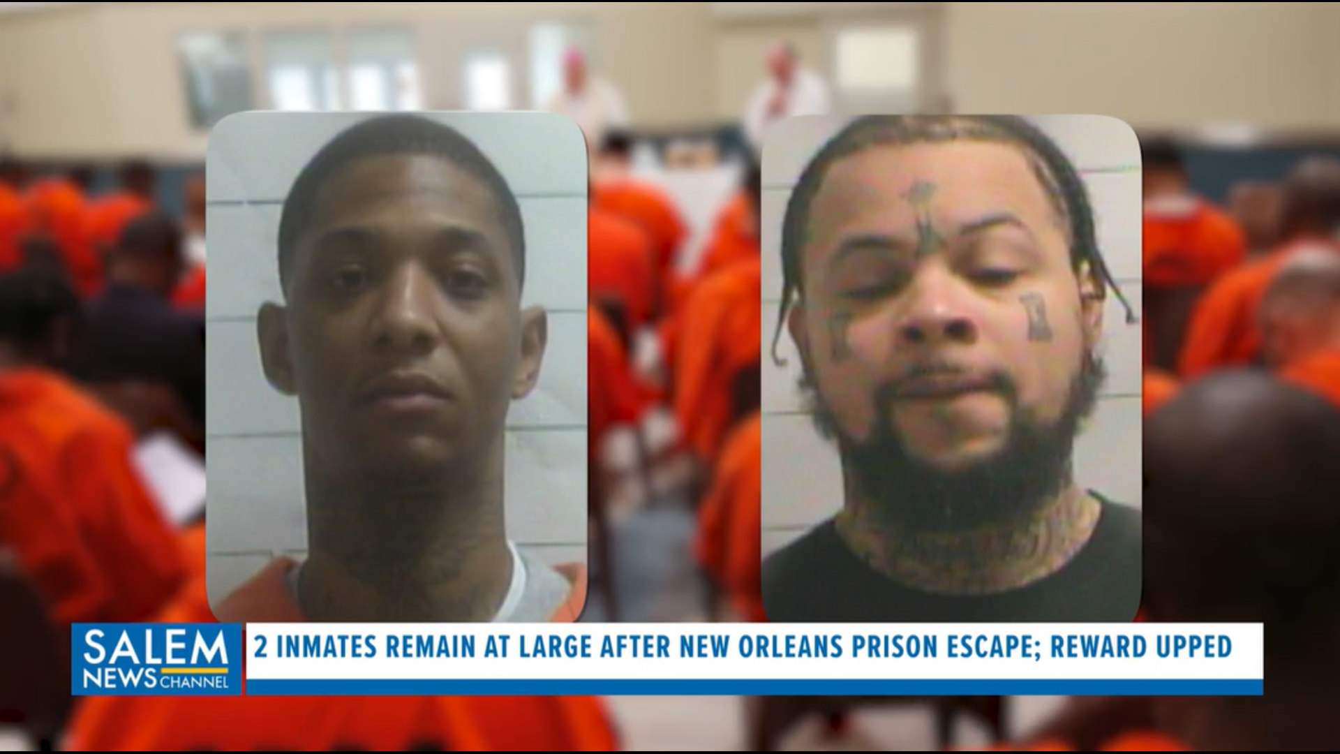 2 Inmates Remain At Large After New Orleans Prison Escape; Reward Upped