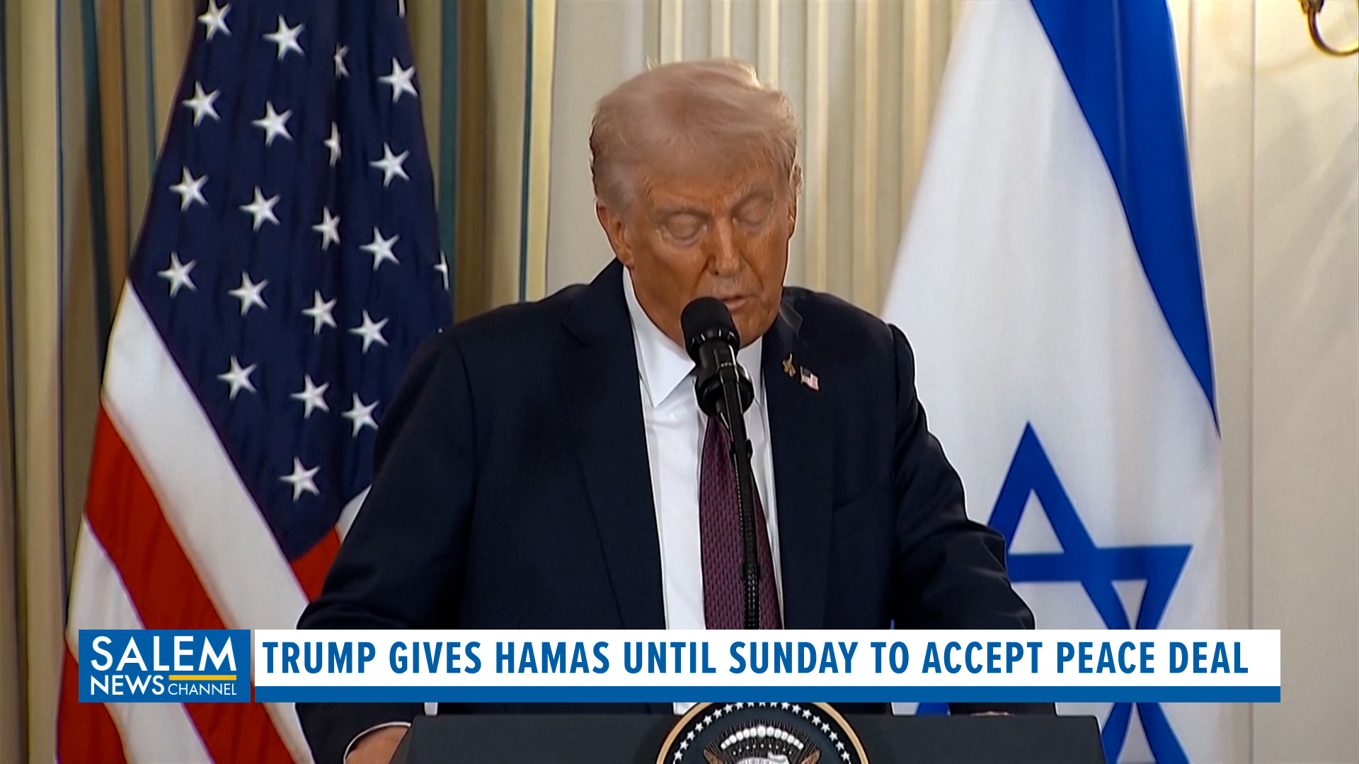 Trump sets Sunday deadline for Hamas to accept peace deal