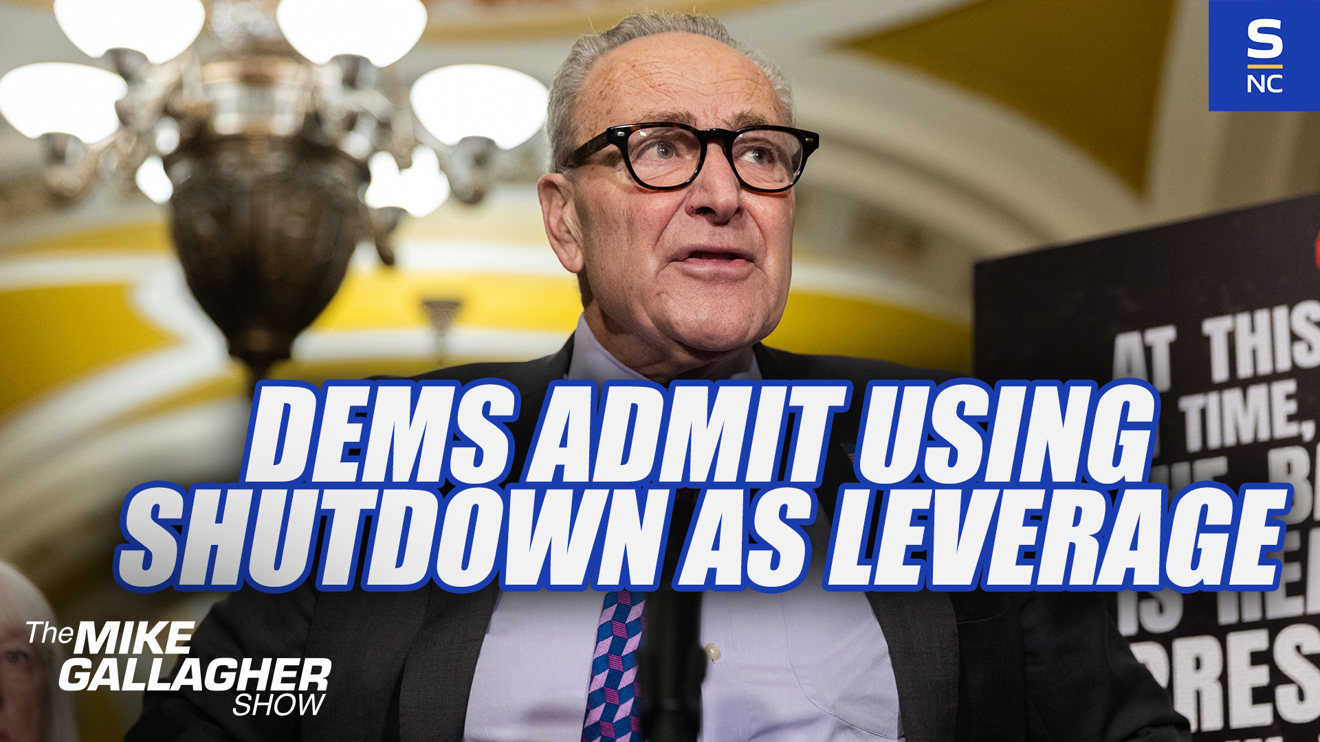 Democrats are Admitting They're Using the Shutdown as Leverage