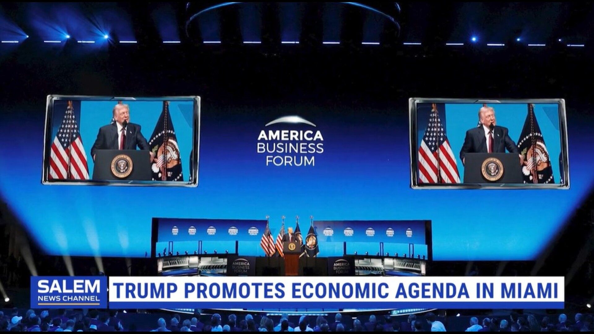 Trump promotes economic agenda in Miami