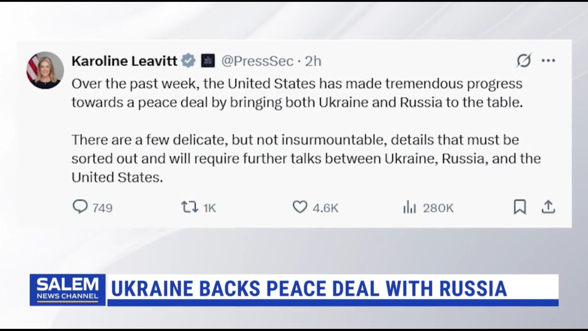 Zelenskyy: Ukraine ready to advance peace plan, will discuss with Trump