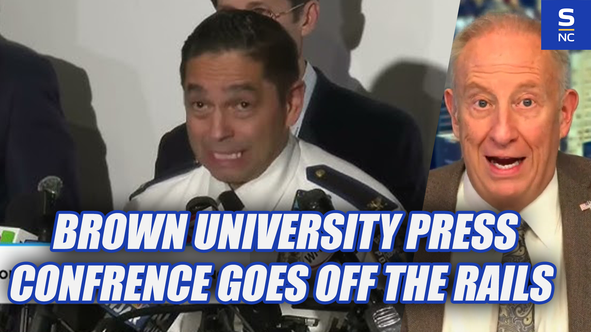 Brown University Press Conference Goes OFF THE RAILS