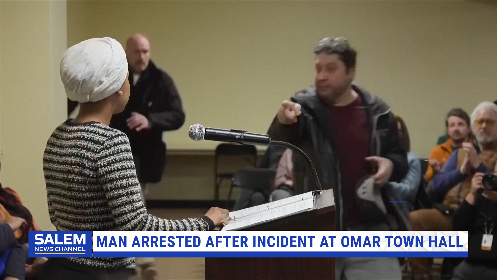 Man Arrested After Spraying Substance at Rep. Ilhan Omar