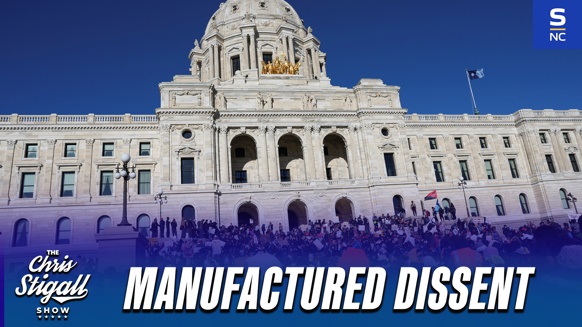 The protests are not real.