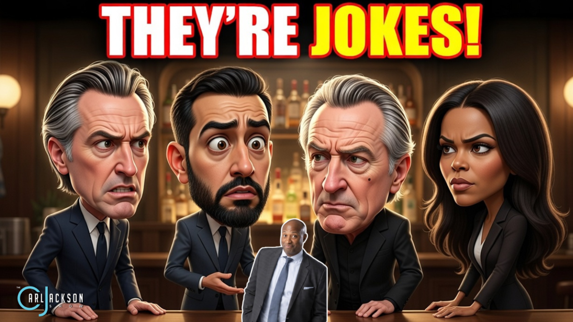 They’re Jokes: Newsom, Mamdani, De Niro & Candace Owens Walk Into A Bar