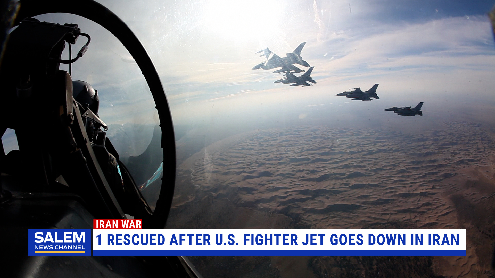 1 U.S. Crew Member Rescued After Fighter Jet Downed Over Iran