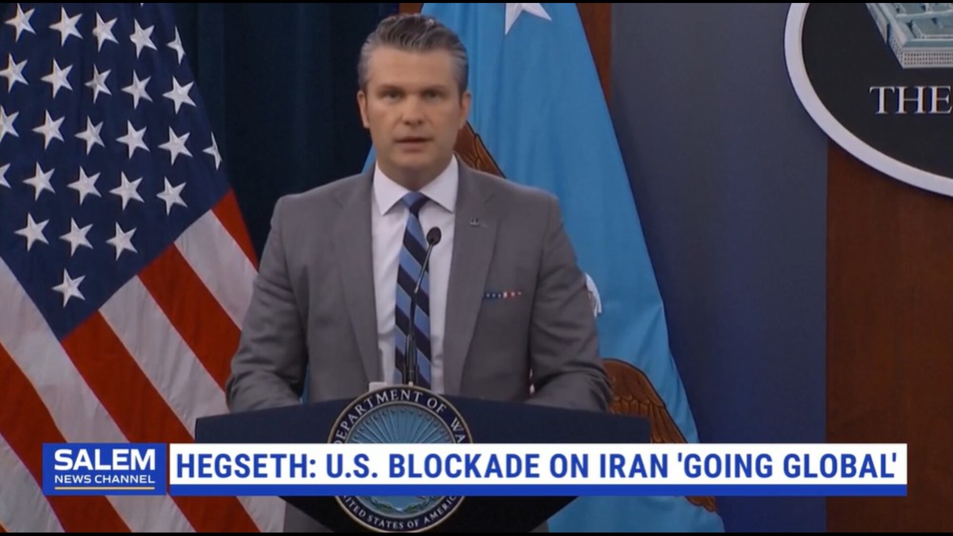Hegseth says US blockade on Iran 'going global'
