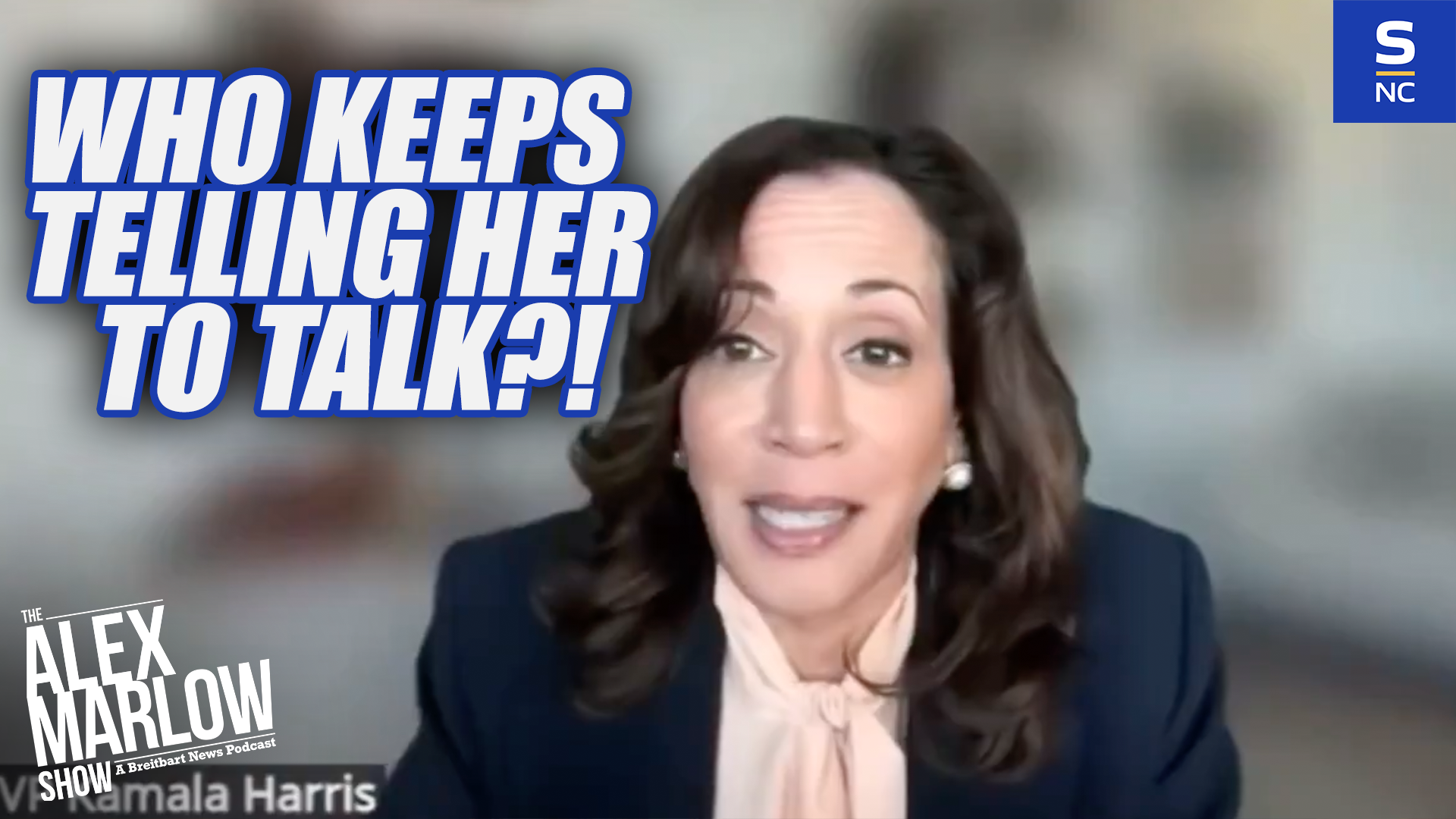 Who Keeps Telling Kamala Harris to Talk?!