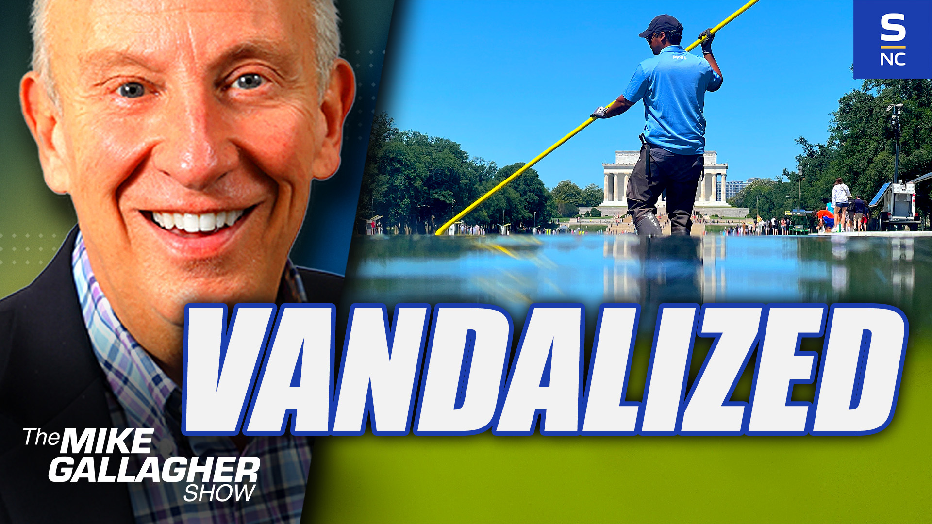 Leftists Vandalize Lincoln Memorial Reflecting Pool