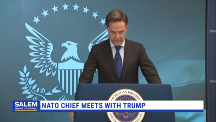 NATO Chief Meets With Trump Ahead Of Critical Alliance Summit
