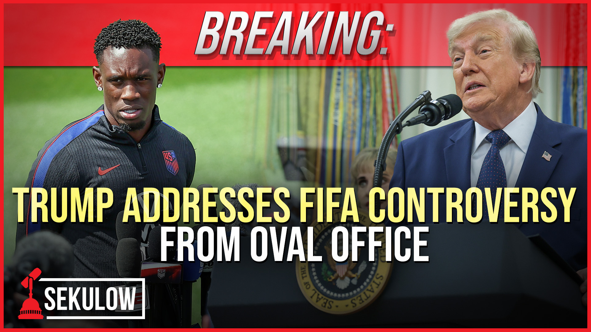 Trump Addresses FIFA Controversy From Oval Office