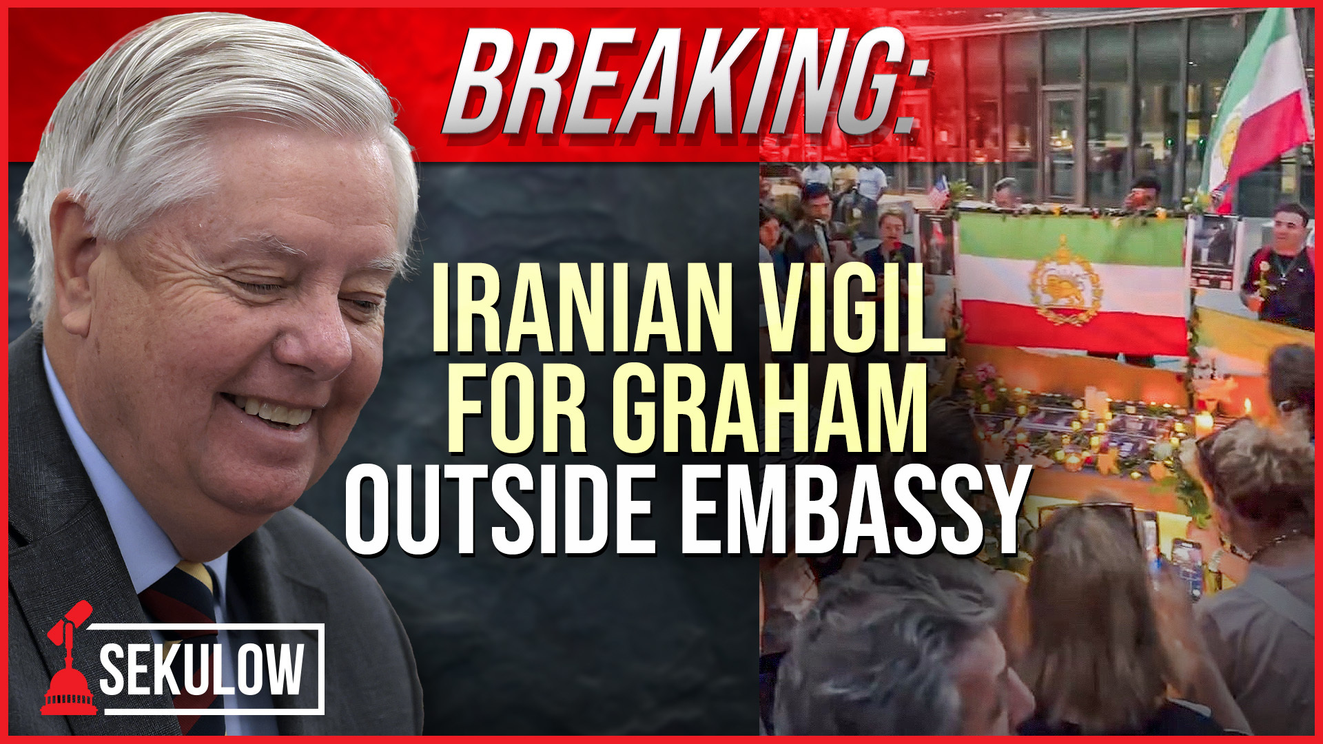 Iranian Vigil For Graham Outside Embassy