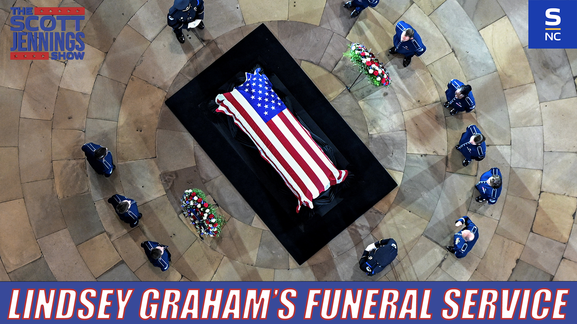 Scott Covers the Funeral for Lindsey Graham