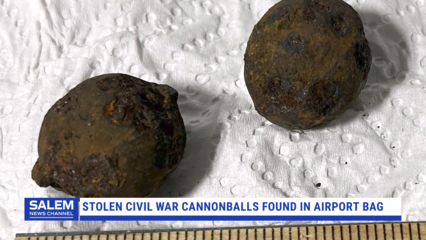 Stolen Civil War Cannonballs Found In Passenger's Checked Bag At Alabama Airport