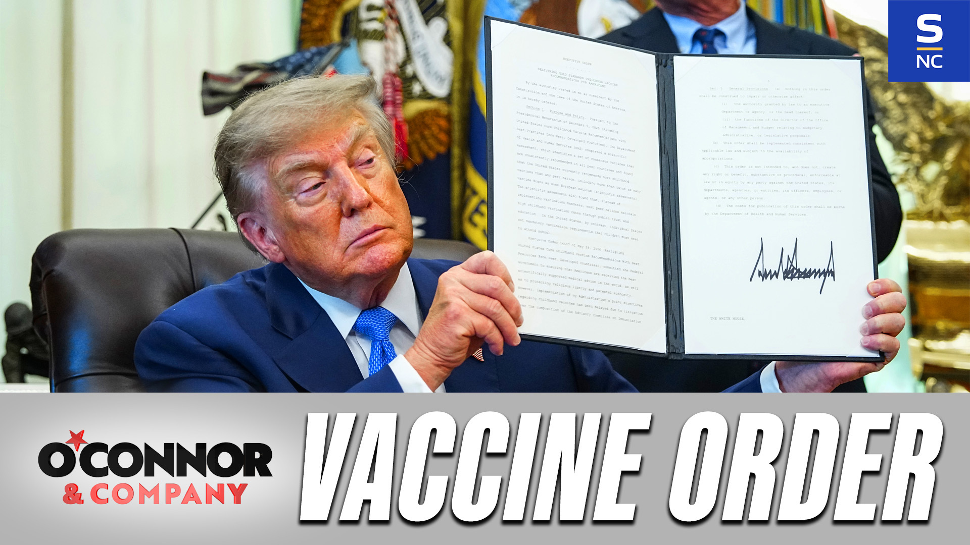 Trump Signs Executive Order On Vaccine Schedule